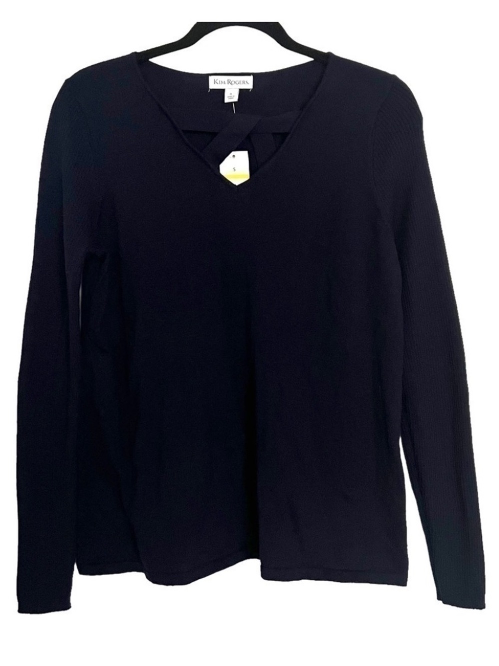 Kim Rogers Navy Blue Must Have Sweater NWT Small